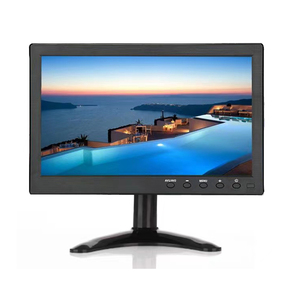 Monitor LCD personalizado Full Hd de 10 "y 7", conexión VGA, Mini Monitor de videovigilancia con altavoz para ordenador de escritorio y PC