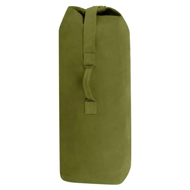 Military-style Top Load Canvas Travel Duffle Bag Outdoor Luggage Bags For Men Hiking Traveling