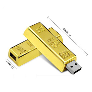 Altın tuğla 2 Gb Usb 2.0 3.0 Memory Stick lüks tasarım 64Mb 128Mb 256Mb 512Mb kalem sürücü 8Gb Usb Flash sürücü - Product Image 2