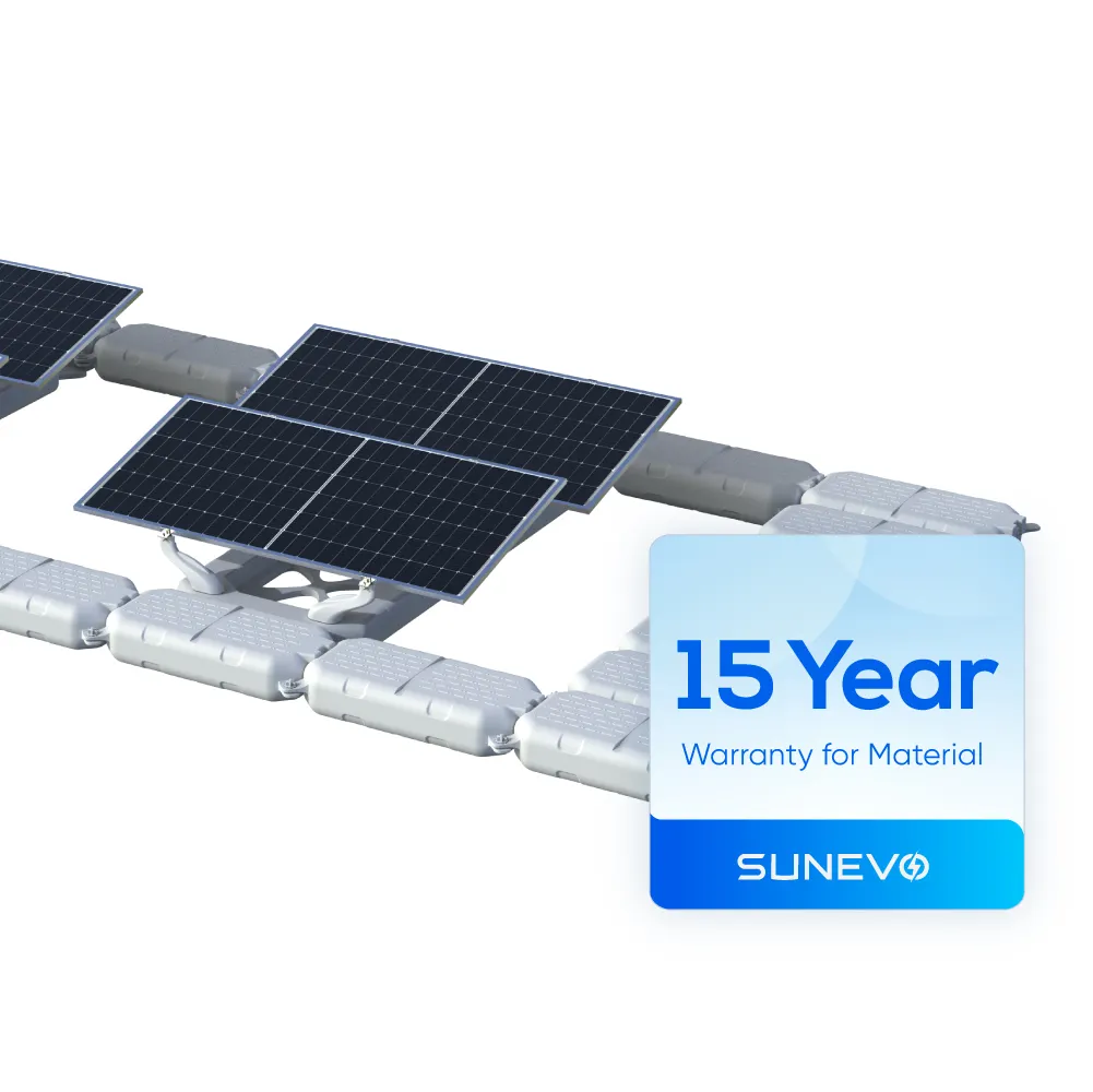 Sistema de estantes de paletes de rolo flutuante Sunevo Sistema de energia solar montado em rack