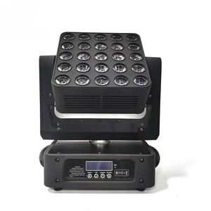 แผงไฟ LED เมทริกซ์เคลื่อนที่แบบไร้ขีดจำกัด25ชิ้น10W RGBW 4 in 1 LEDs DMX Matrix - Product Image 2
