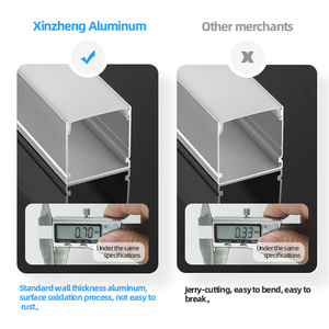 A3030 Led alüminyum profil ışık yüzeye monte, led şerit için difüzör ile alüminyum ekstrüzyon profilleri kanal - Product Image 3