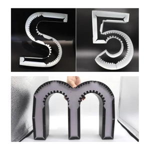 Auto CNC 3D signos punzonado plano SS canal letra brida muescas máquina dobladora automática para grandes pequeñas letras de PVC Bender - Product Image 5