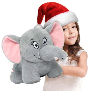 <span class=keywords><strong>2025</strong></span>新しい最高のかわいいぬいぐるみとぬいぐるみ赤ちゃん象のおもちゃ大きな耳に立つPPコットン充填トップピックぬいぐるみ