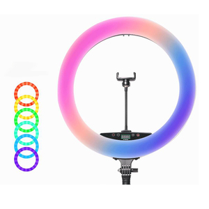 Fabrika doğrudan ayarlanabilir renk sıcaklığı 65w Led ışık standı yumuşak yeni halka ışık RGB - Product Image 1