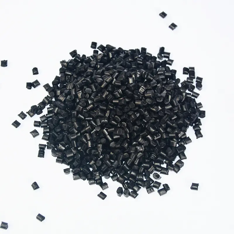 Black Plastic Pellet Granule PP PE Virgin / Recycled Black Masterbatch 10%-60% Carbon Black Plastics Raw Materials Factory Price