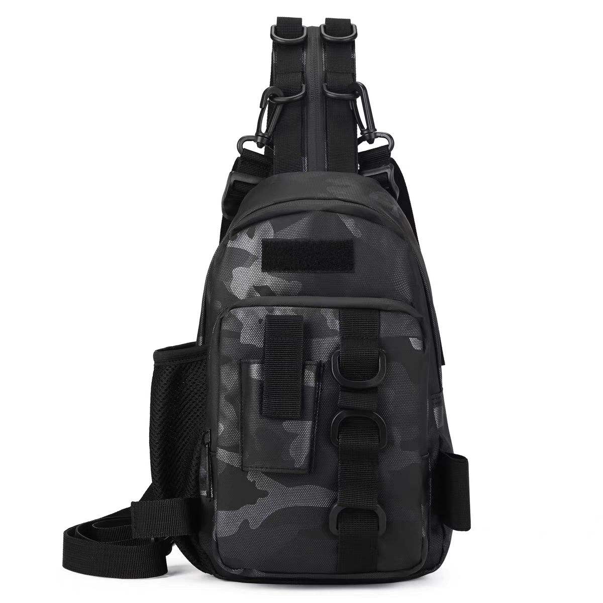 กระเป๋าลายพรางสีเทา