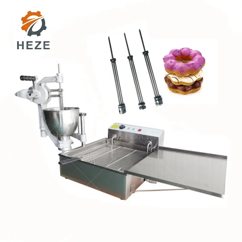 Donut Glazer Machine Robot Cooking,Donut-making-machine Frozen Dough Donut Ball Dispenser Filling Making Gas Flying Machine