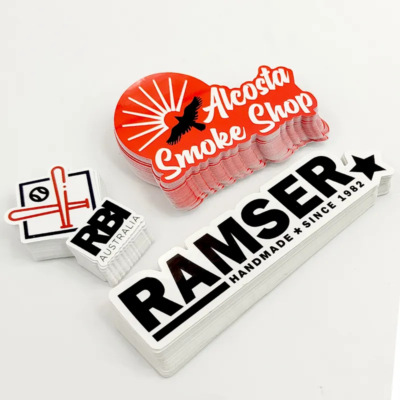 Stiker Vinil Perekat Kustom Murah Stiker Anak Label Die Cut Individu untuk Promosi