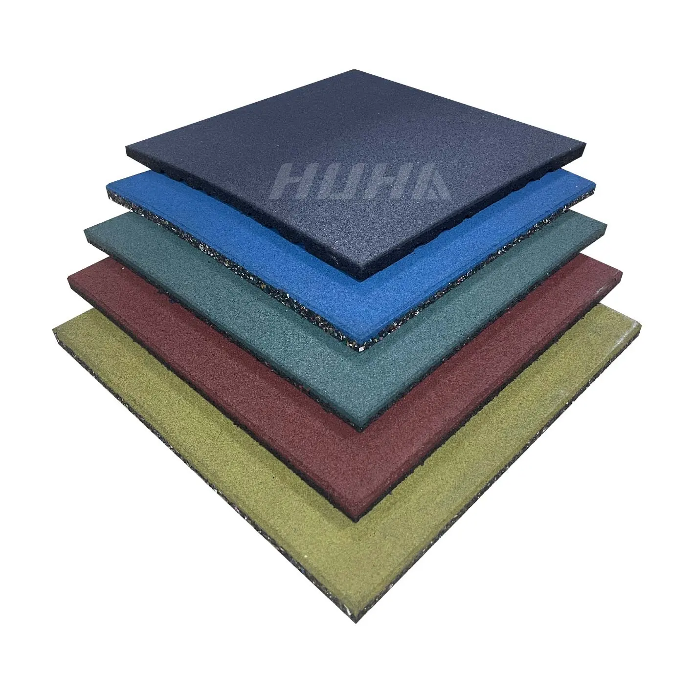 Usine HUHA tapis de protection en caoutchouc pour aire de jeux extérieure sol anti-dérapant pour aire de jeux pour enfants tapis extérieur résistant aux ultraviolets