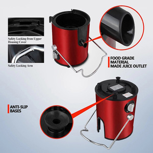 เครื่องคั้นน้ำผลไม้อเนกประสงค์ขนาดเล็กแบบ all-in-one ความจุ2L เครื่องคั้นน้ำผลไม้ไฟฟ้าที่ใช้ในครัวเรือนพร้อมแยกกากน้ำผลไม้