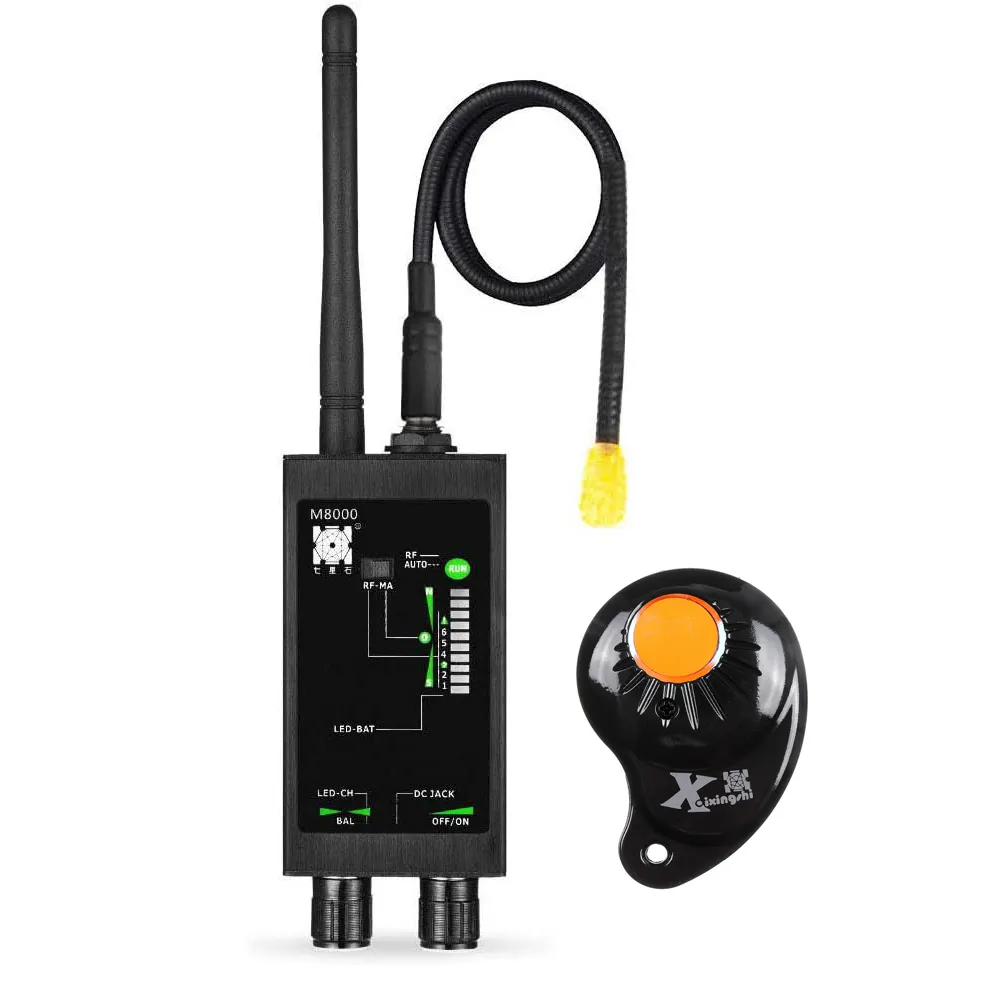 Full Range Scan ไร้สาย Spy กล้อง GPS RF Bug สัญญาณ M8000ไร้สาย Spy GSM อุปกรณ์ Tracer Finder