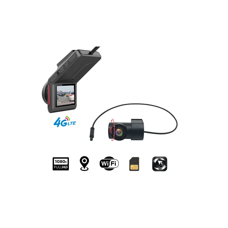 Mini caméra cachée de tableau de bord de voiture de double lentille de la voiture DVR pour la gestion de véhicule