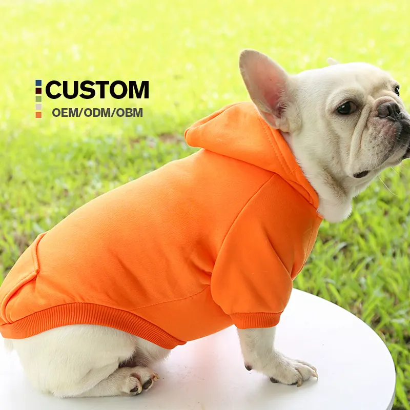 Custom Designer Luxus Hund Sweatshirt XL & XS Größe Hoodie Mantel für Katzen für Frühling & Herbst Print Pattern Pet Apparel