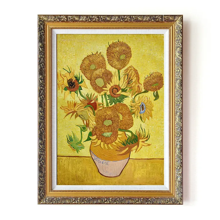 Arte famosa de alta qualidade impressora vincent van gogh flor pinturas a óleo reprodução artesanal