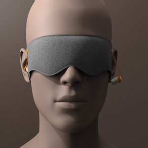 防音シェーディング軽く深い睡眠マスク交換可能耳栓ミルクシルク鼻リダクションアイマスク - Product Image 6