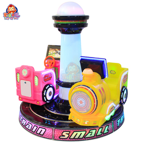 Sikke işletilen iki koltuk döner parça tren oyun alanı ticari eğlence makinesi çocuklar için - Product Image 1