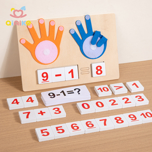 Montessori-Bloques Educativos de Matemáticas para Niños Pequeños, Juguetes de Aprendizaje para Contar los Dedos de 2 a 4 Años, Aprobado por CPC CEC