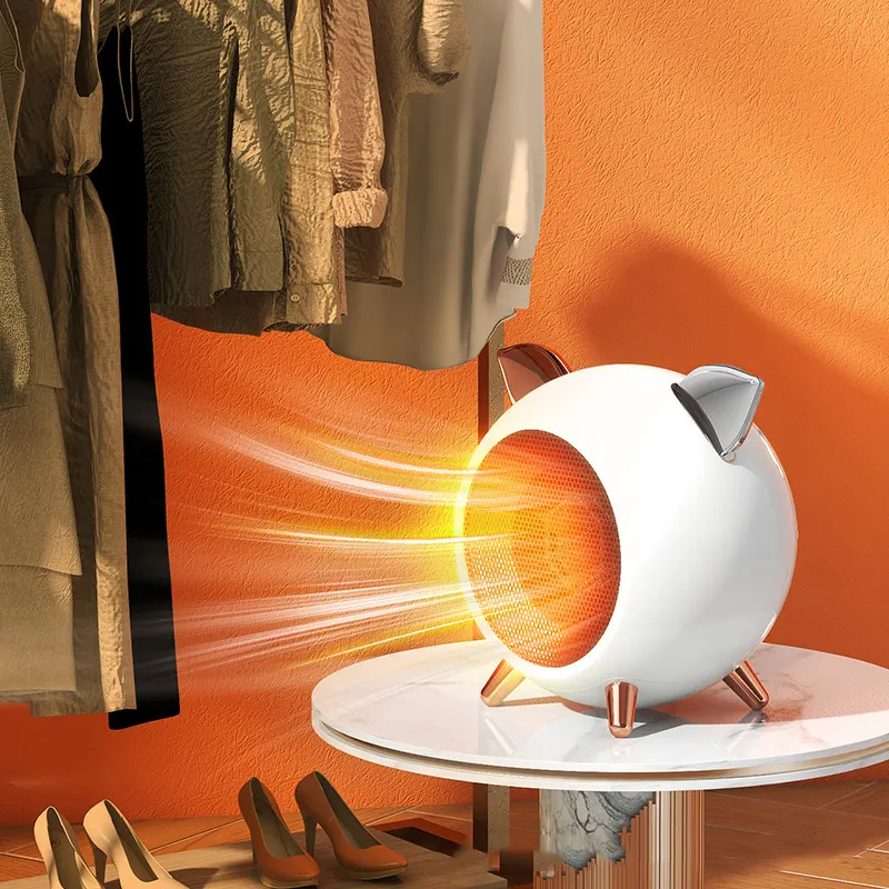 Yeni tasarım karikatür elektrikli konvektör Fan sıcak hava Mini taşınabilir oda ısıtıcıları