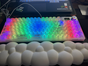 Teclado mecánico inalámbrico RGB AULA F98Pro transparente 2,4 G/BT5.0/con cable Pantalla OLED intercambiable en caliente con tec - Product Image 3