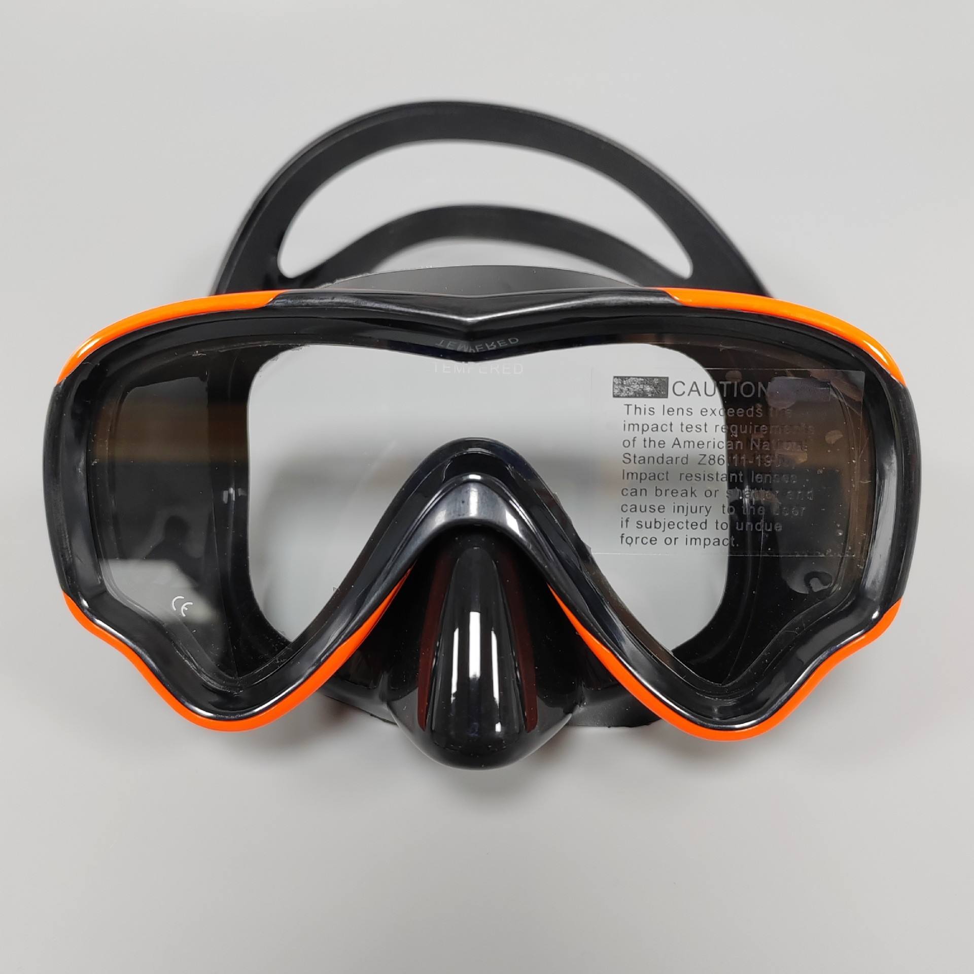 266 orange frame black transparent