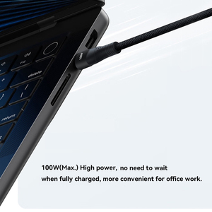 มุ่งใหม่2 in 1 100W สายดาต้ามัลติฟังก์ชั่น C ถึง C รองรับการถ่ายโอนข้อมูลอย่างรวดเร็วสายเคเบิลข้อมูล100W - Product Image 5