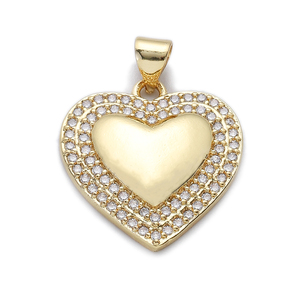 Hot Bán Peal Mặt Dây Chuyền Trái Tim Khác Nhau Tình Yêu Hình Dạng CZ Đồng Pated Vàng Phụ Kiện Tự Làm Vòng Cổ Vòng Đeo Tay Bông Tai Vòng Đeo Tay Đồ Trang Sức - Product Image 4