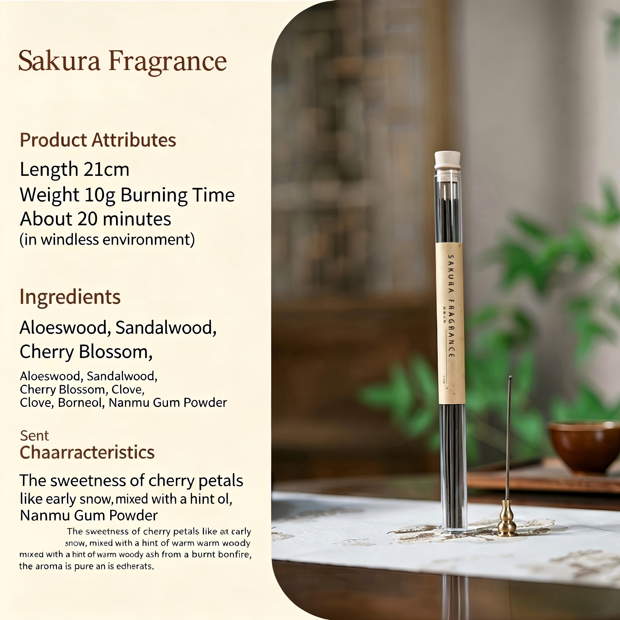 Fragancia de sakura 10g
