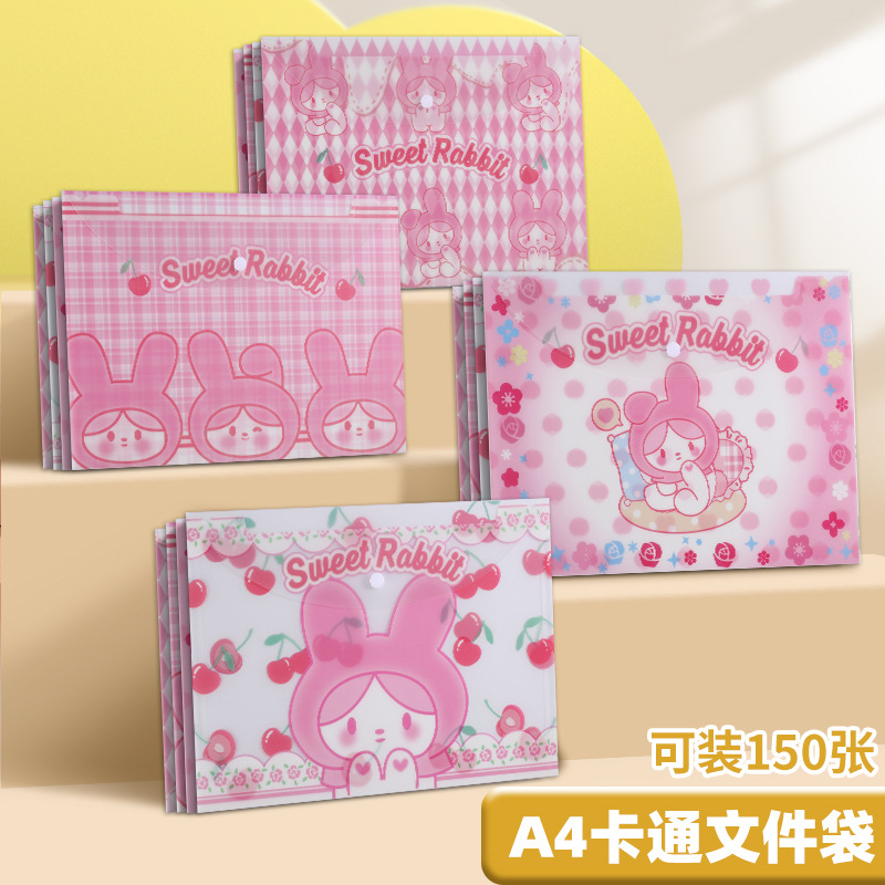 Snap button - peach girl
