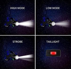 Zoom đầu đèn 18650 pin USB có thể sạc lại 10W <span class=keywords><strong>T6</strong></span> <span class=keywords><strong>LED</strong></span> cắm trại đèn pha đèn pin với cảm biến chuyển động - Product Image 5