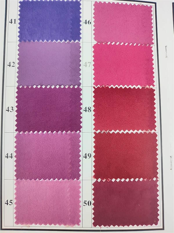 Plain Holland Velvet Colour Card(Matte Feel)