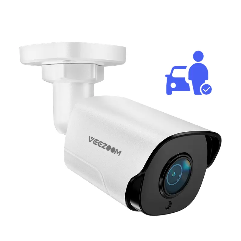 4K Ultra HD AI détection des humains et des véhicules cctv surveillance vidéo PoE caméra extérieure H.265 8MP bullet poe caméra de sécurité ip