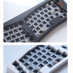 ABM066 Barebones Kit Alice-layout VIA programable Intercambiable en caliente Bluetooth/2,4 Ghz/Tipo-C Conectividades para Win/Mac - Product Image 5