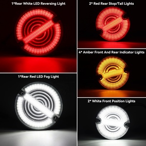 Emark 10PCS LED Upgrade Kit Front Rear Stop Fog Reversing License Plate signal Lamp for Land Rover Defender Indicator <strong>Lights</strong> - Product Image 3