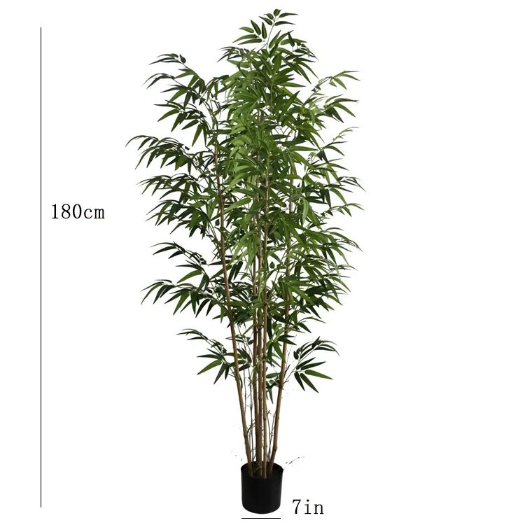 Plantas artificiales 180cm גובה מלאכותי מזל במבוק דקור