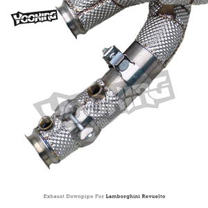 YK Lamborghini Revuelto V12 6.5L için ses iniş borusu 2023-2025 paslanmaz çelik egzoz borusu ücretsiz akış testi boru Turbo başlığı - Product Image 3