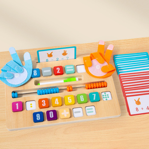 Montessori Finger Hand <strong>Counting</strong> Games Number Blocks Beads Board Learning Teaching Aids Educational Math Toys for Children - Product Image 5