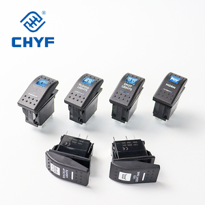 CHYF anahtarı LED SPST (ON)-OFF-(ON) 12V 20A / 24V 10A ağır 4 Pin IP67 su geçirmez 37.2*21.2mm deniz geçiş anahtarı - Product Image 1