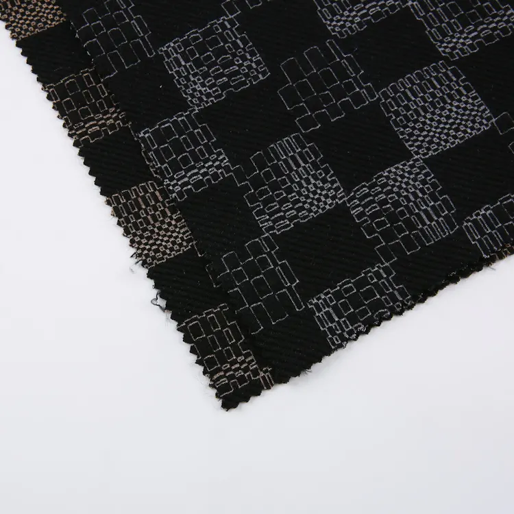 Robe Jacquard en brocart de soie, tissu métallique, fil teint, meilleure vente coréenne, 100% Polyester, trame Dobby tricotée, conception OEM 300g/m2