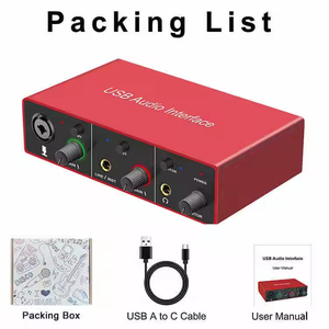 Wholesale Full Set Power Mixer Professional Studio Recording Sound Card Price Usb Audio Interface - Product Image 2