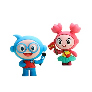 Longzhiyu 15 anni di fabbrica Kawaii Action Figure Design personalizzato 3D Cartoon Figurine giocattoli in PVC in miniatura