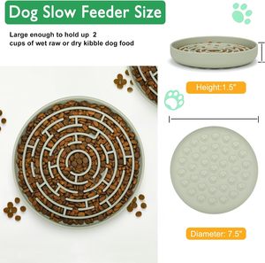 BPA cấp thực phẩm miễn phí Silicone chậm ăn hút mạnh mẽ chó nhỏ beed thực phẩm bát - Product Image 5