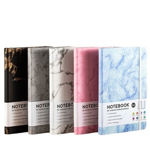 Customizable Cross-Border Marble Strap <strong>Notebook</strong> A3/A5 Planner <strong>with</strong> <strong>Elastic</strong> Band PU Leather Logo <strong>Printing</strong> Creative Diary Design - Product Image 1