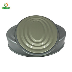 带易开盖的罐头容器，用于金枪鱼鱼皮沙丁鱼包装椭圆形锡罐 - Product Image 4