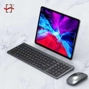 Bộ bàn phím và chuột không dây siêu mỏng <span class=keywords><strong>2</strong></span>.4G HuaShanQi Mini RGB có bàn phím số - Có sẵn trong kho - Product Image 5