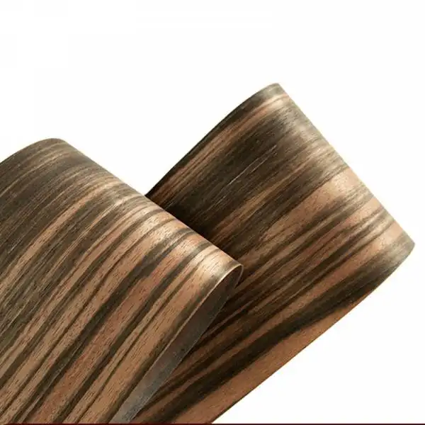 Ebony Face Veneer Exotic Wood Quater Cut Natural 1.2M 80MM 0.45mmebony Wood and Exotic Wood Veneer Natural Colors