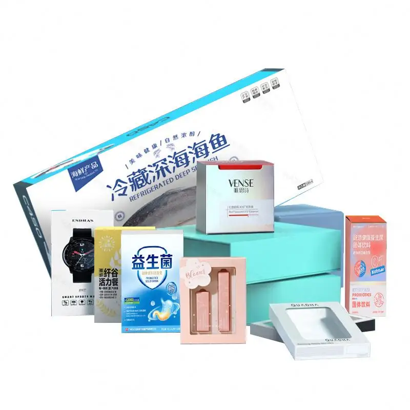 Caixa de óleo carminativo personalizada para cuidados com a pele, embalagem com estampa, caixas de papel de papelão brancas dobráveis
