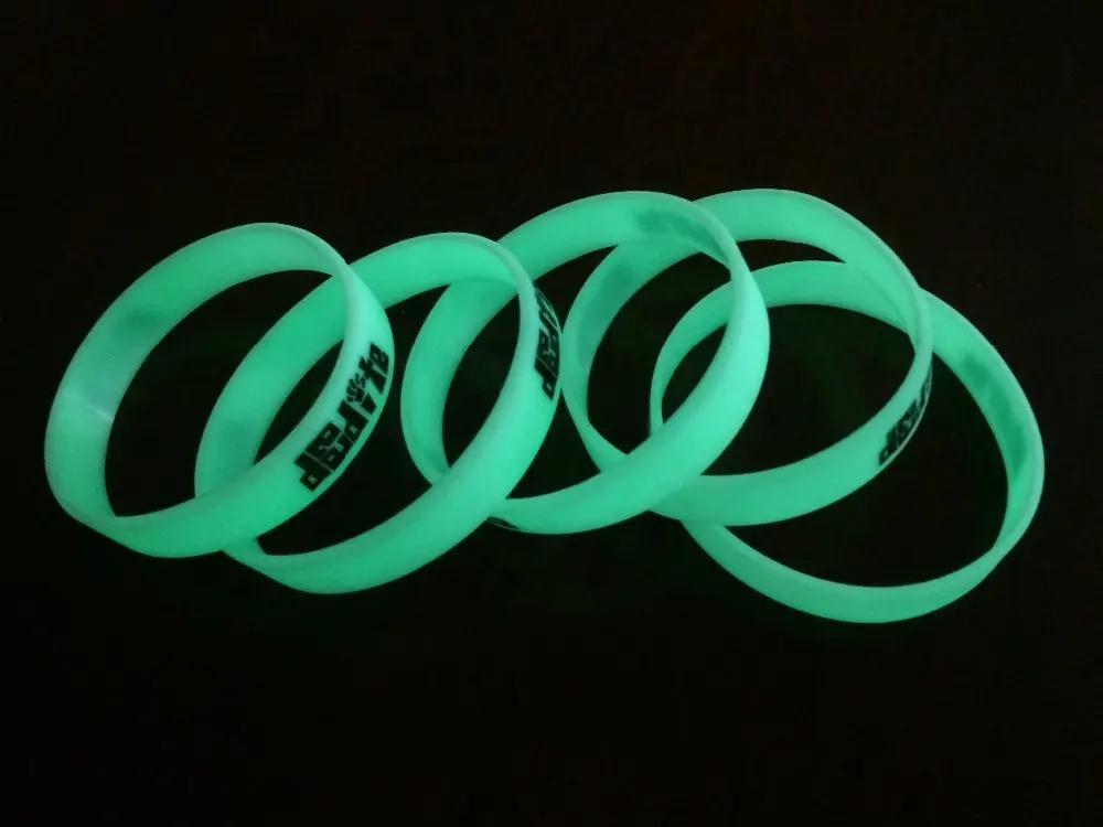 Bracelets lumineux personnalisés en silicone recyclé pour enfants