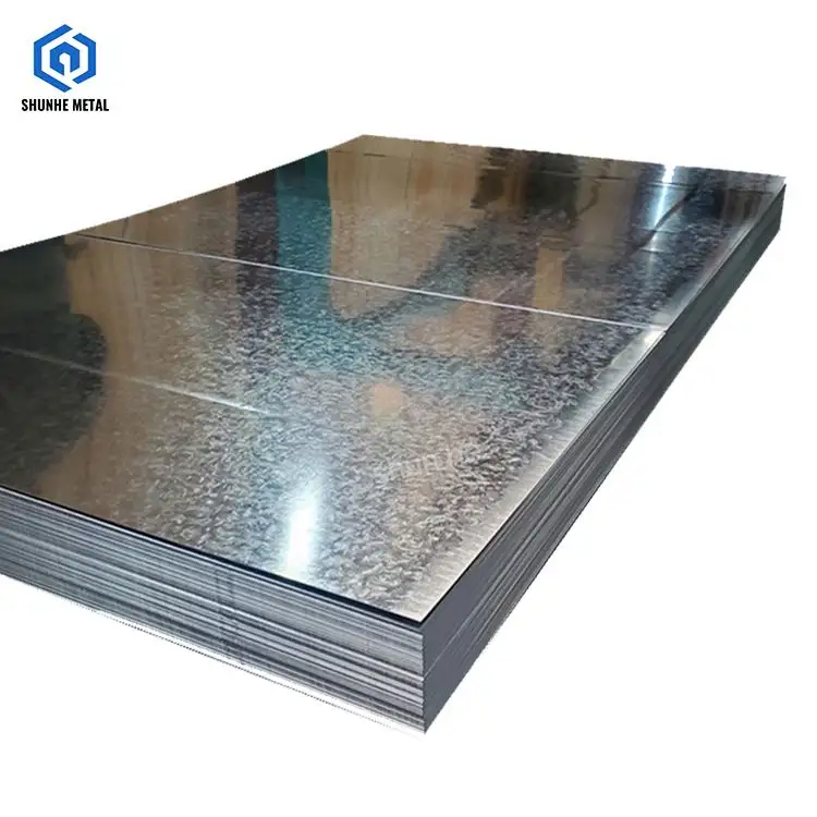 Zincanneal Z140 Dx52D Z275 Planchado de alta calidad 999 Placa de zinc puro de alta pureza Acero estructural Hoja de fábricas de hierro galvanizado