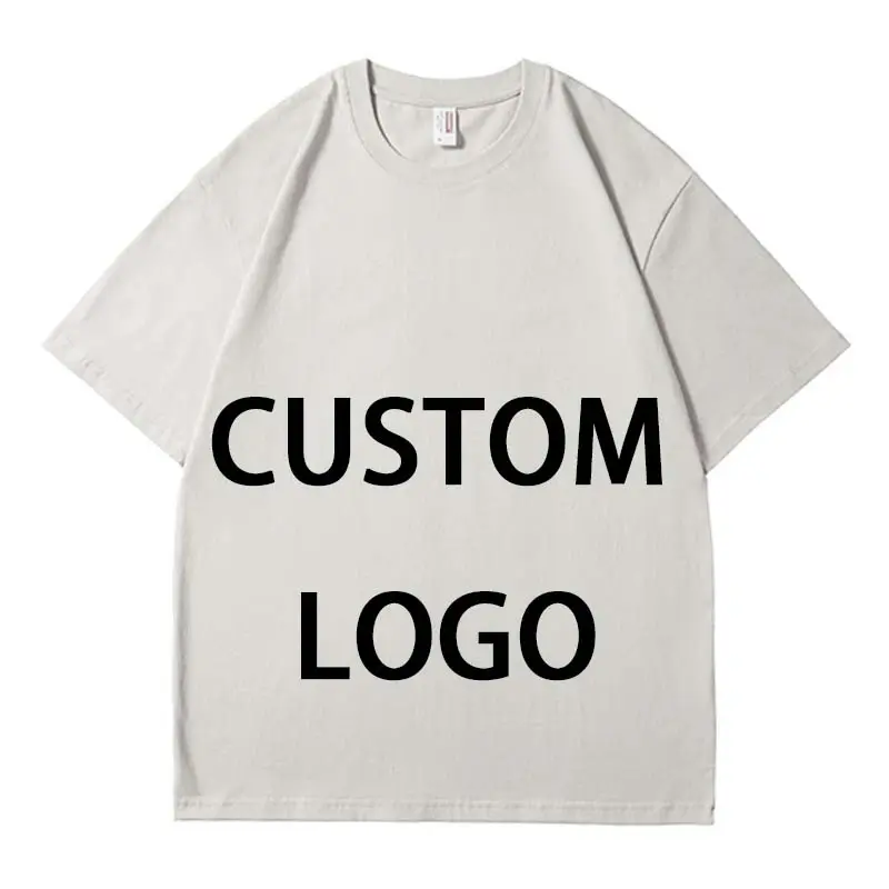 Оптовая продажа, футболка с круглым вырезом, простая футболка для мужчин, устойчивая к отбеливанию, Плотная хлопковая футболка на заказ